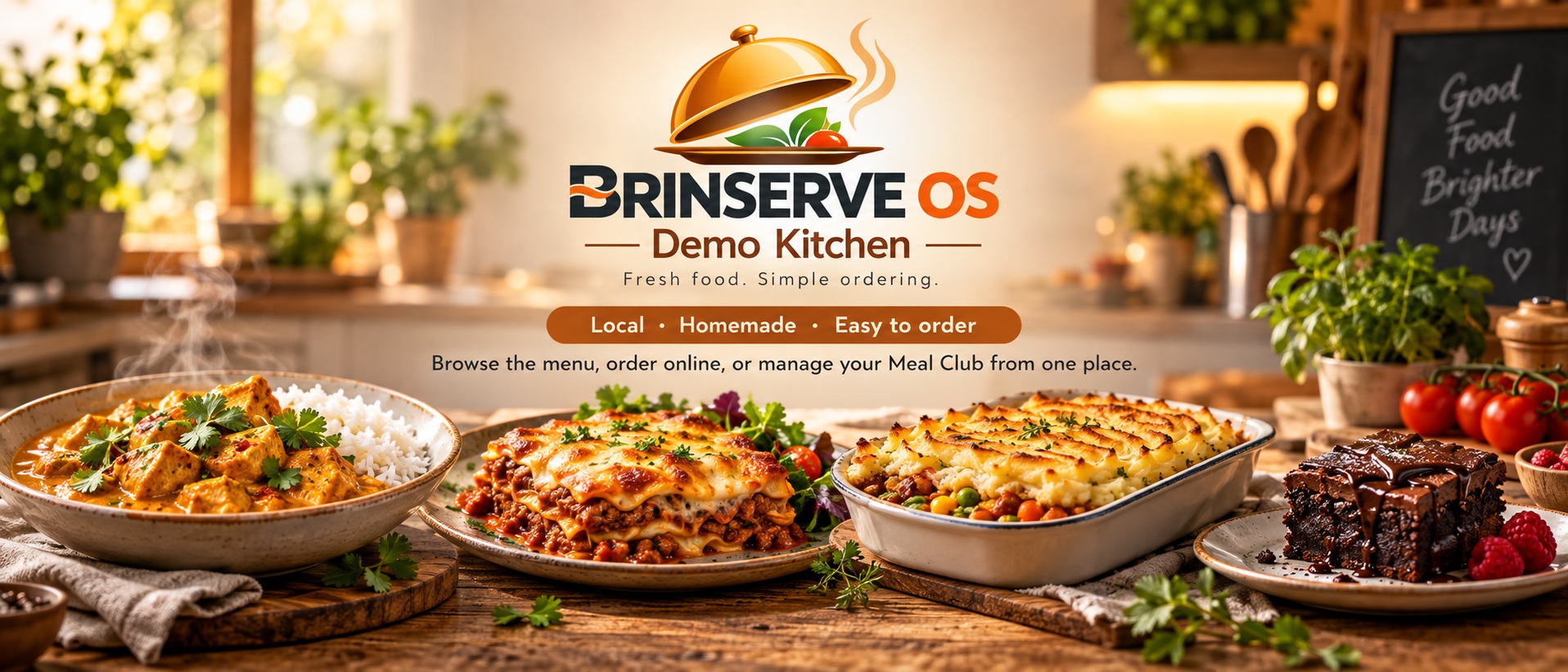 BRINSERVE OS Demo Kitchen banner